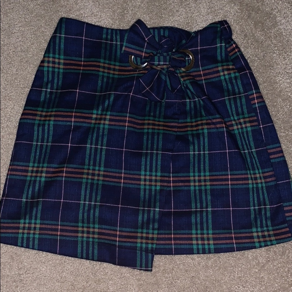 Wild Fable plaid skirt with tie